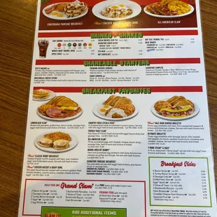 the menu for the holiday delights