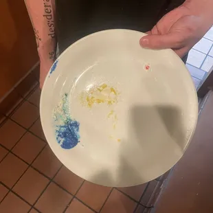 Dirty dishes put with clean dishes