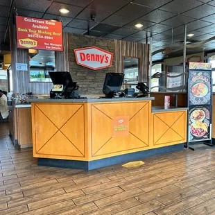 the front desk of a restaurant
