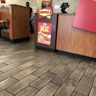 Hostess just standing around