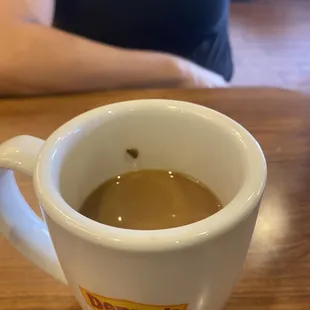 Coffee cup was dirty, don&apos;t recommend it here.