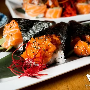 Spicy Salmon Hand roll