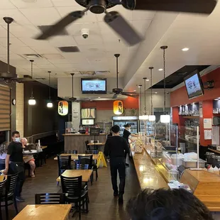 Inside view before it got packed after 7 pm