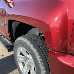 2nd view Silverado dent repaired