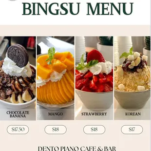 Bingsu, Korean Dessert, Shaved Ice