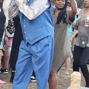 Greg leading the Soul Train