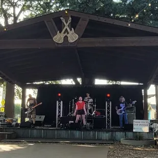 Cherry Bomb is playing, a tribute to women of rock.