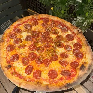 Spicy Pepperoni Pizza