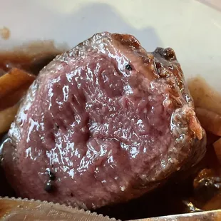 a closeup of the meat