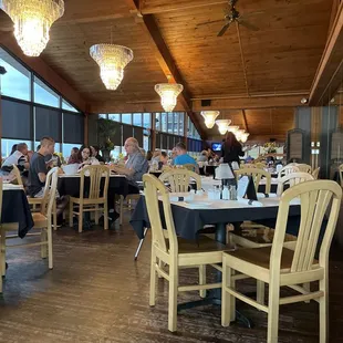 diners seated at tables