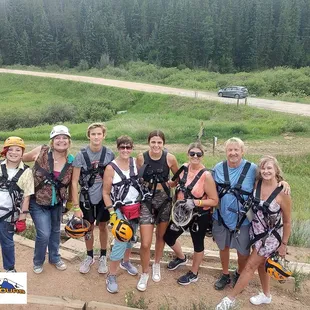 All of us! Cannon ball, Star fish, then Cannon ball! The fastest at the end! We all loved it!