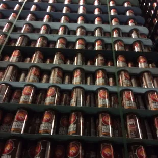 stacks of cans