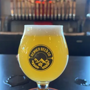 a glass of beer
