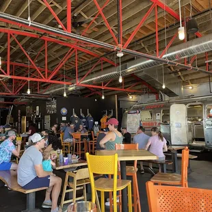 people sitting at tables