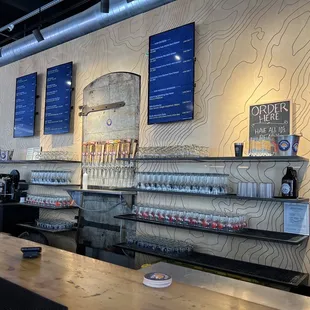 a view of the bar area