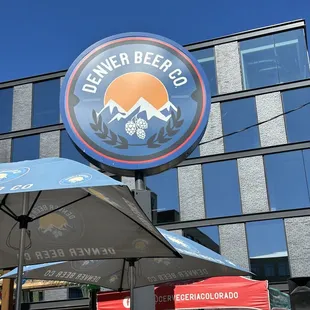 a sign for the denver beer company