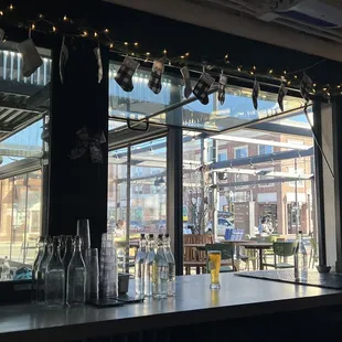 View from the interior bar