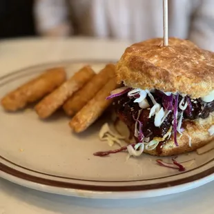 Biscuit with Korean Fried Chicken