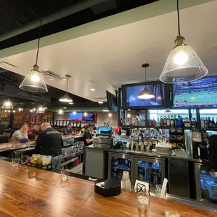 people sitting at the bar