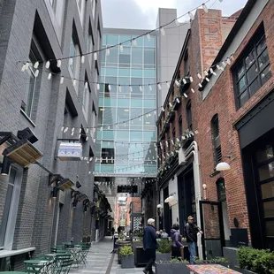 Cute Alleyway patio area with plenty of spaces to sit or take pictures!