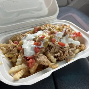Chicken nacho fries