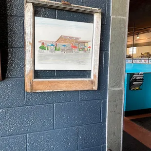 Drawing of the exterior.