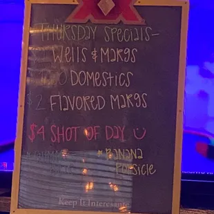 Showing specials, what it doesn't say is the specials do not start until 5. Bartender would not honor special price.