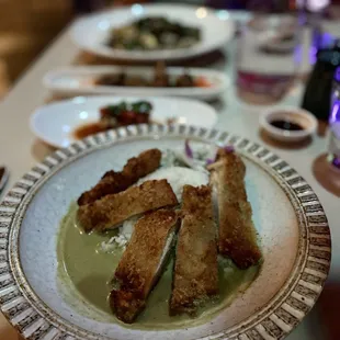 Lemongrass chicken katsu