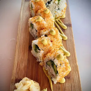 Crunchy crab roll