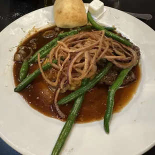 Waygu chopped steak dinner