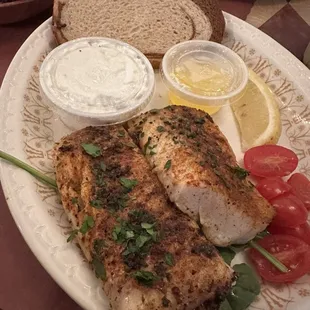 a plate of food on a table