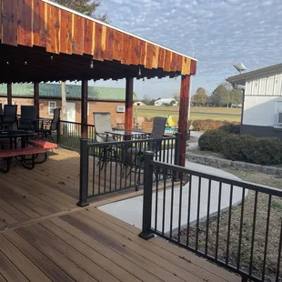 Outside seating with a fire pit beautiful atmosphere