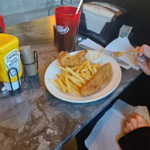 Fried Catfish with fries yum