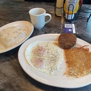 Great service, coffee and food was fantastic.  Fabulous location next to airfield on TRL!