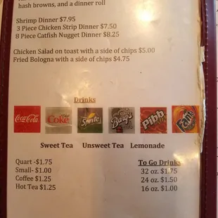 Menu looks simple but just wait until you see what you're served!