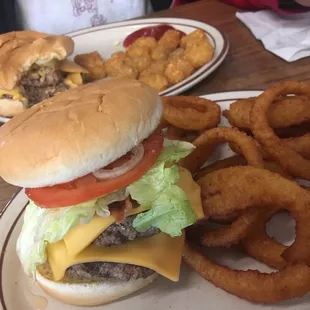 Bacon double cheeseburgers!