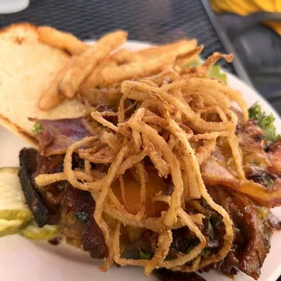 a plate of food on a table