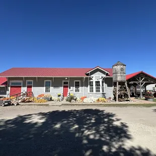 Cortland, Kansas old Santa Fe depot. Is now Depot Farm Market