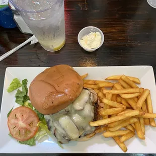 Mushroom Swiss Burger