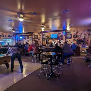 The bar section