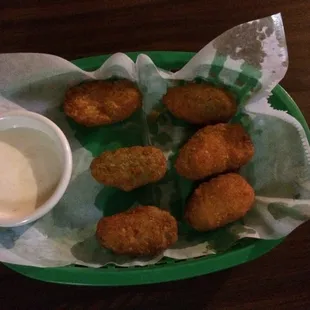 Jalapeño Poppers with Ranch Dressing. Yummy!