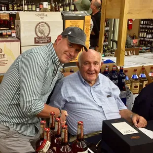 With Jimmy Russell, Master Distiller for Wild Turkey.