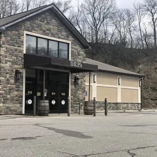 outside