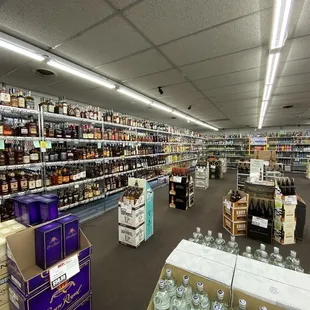 a wide selection of liquor