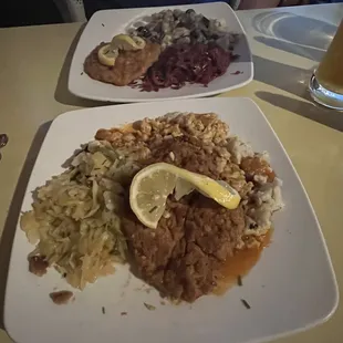 Veal and Pork Schnitzels