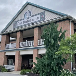 the front of the building