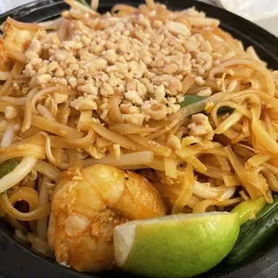 PAD THAI (Gluten Free) w shrimp