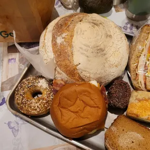 food, bagels, bagel