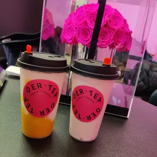 Mango yogurt Strawberry yogurt