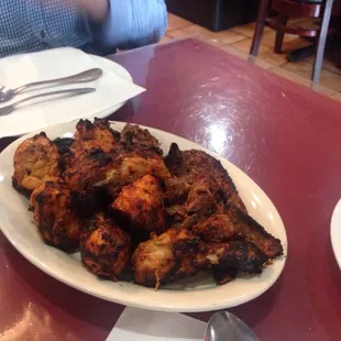 Chicken Karara and beef Bihari kebab